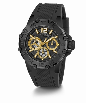 GUESS Mens Black Multi-function Watch