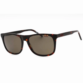 Hugo Men's Sunglasses - Havana Plastic Square Shape Full Rim Frame | HG 1194/S 0086 IR