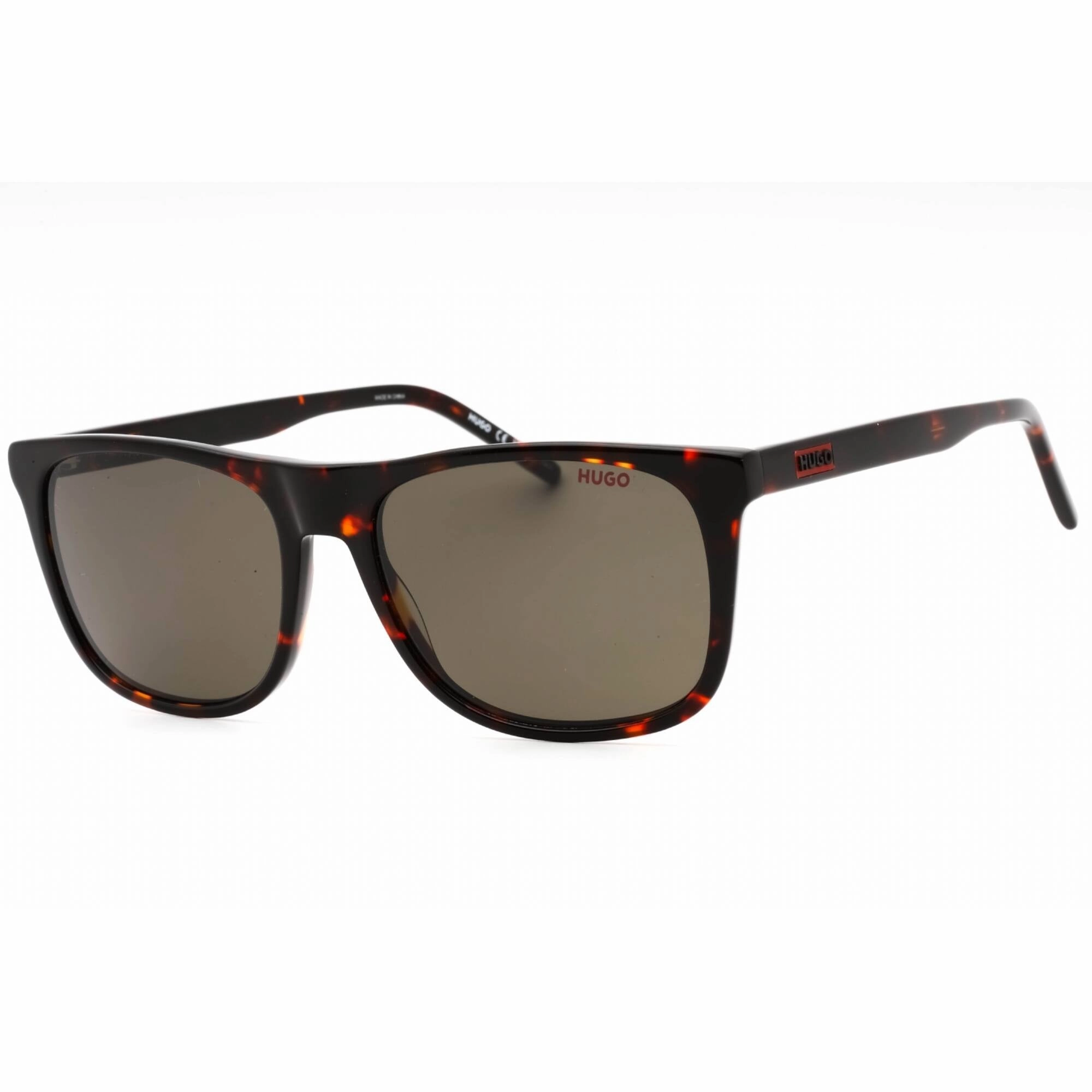 Hugo Men's Sunglasses - Havana Plastic Square Shape Full Rim Frame | HG 1194/S 0086 IR