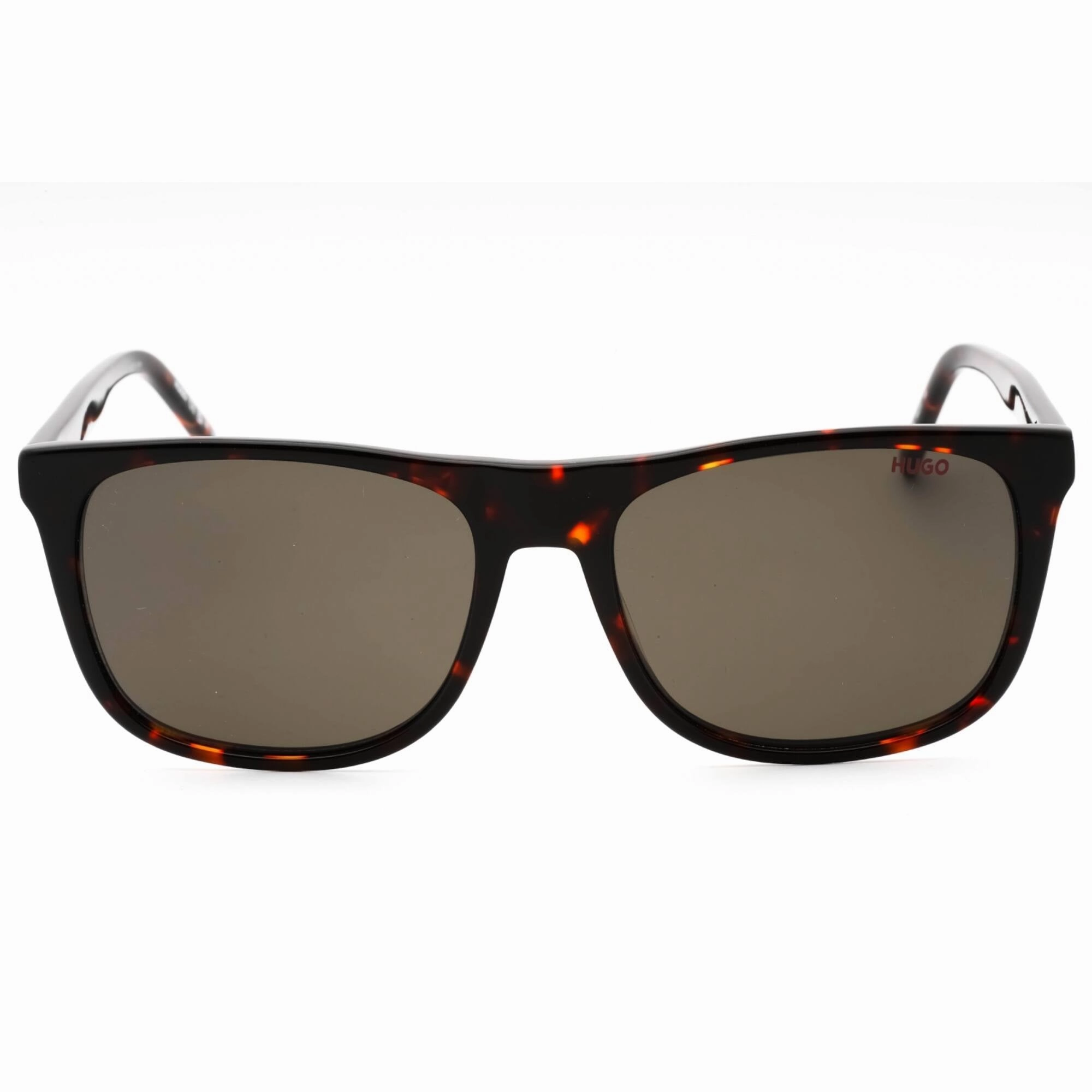 Hugo Men's Sunglasses - Havana Plastic Square Shape Full Rim Frame | HG 1194/S 0086 IR