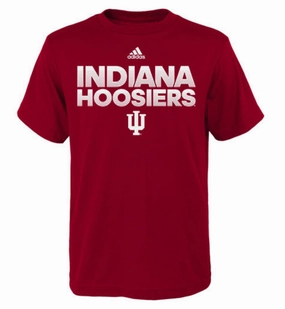 Indiana Hoosiers Men's Hustle Sideline Ultimate Tee By Adidas