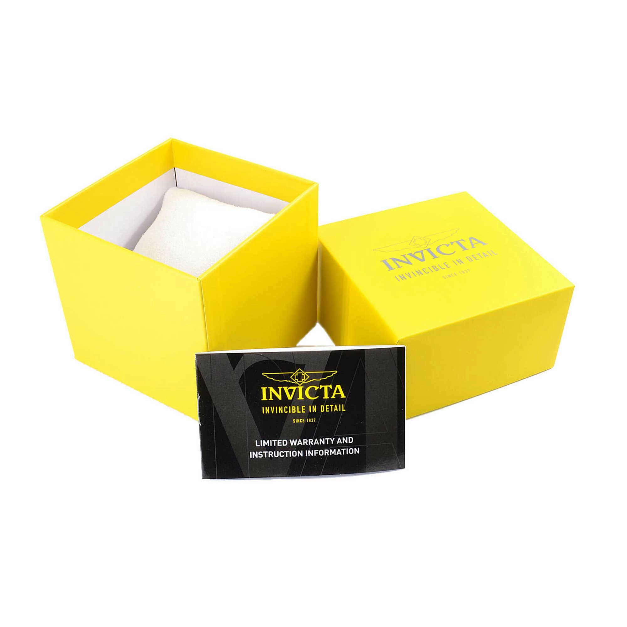 Invicta Men's Watch - Pro Diver Quartz Day-Date Black and Yellow Gold Strap | 46964