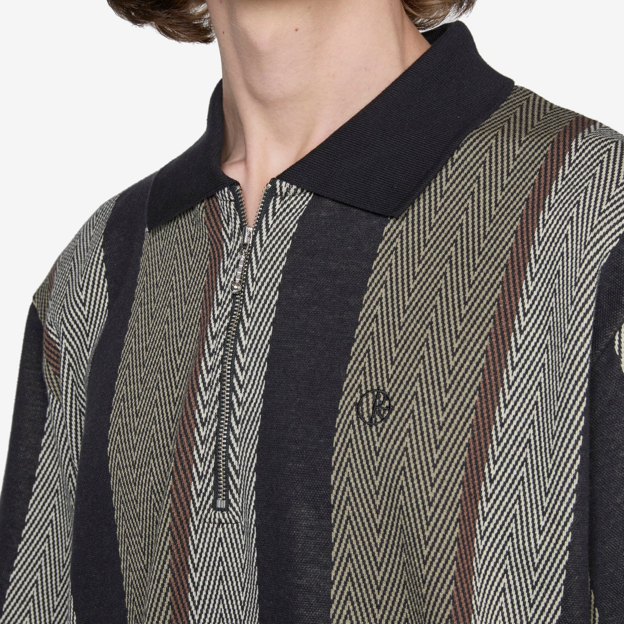 Jacques Polo Shirt Herringbone Khaki Green