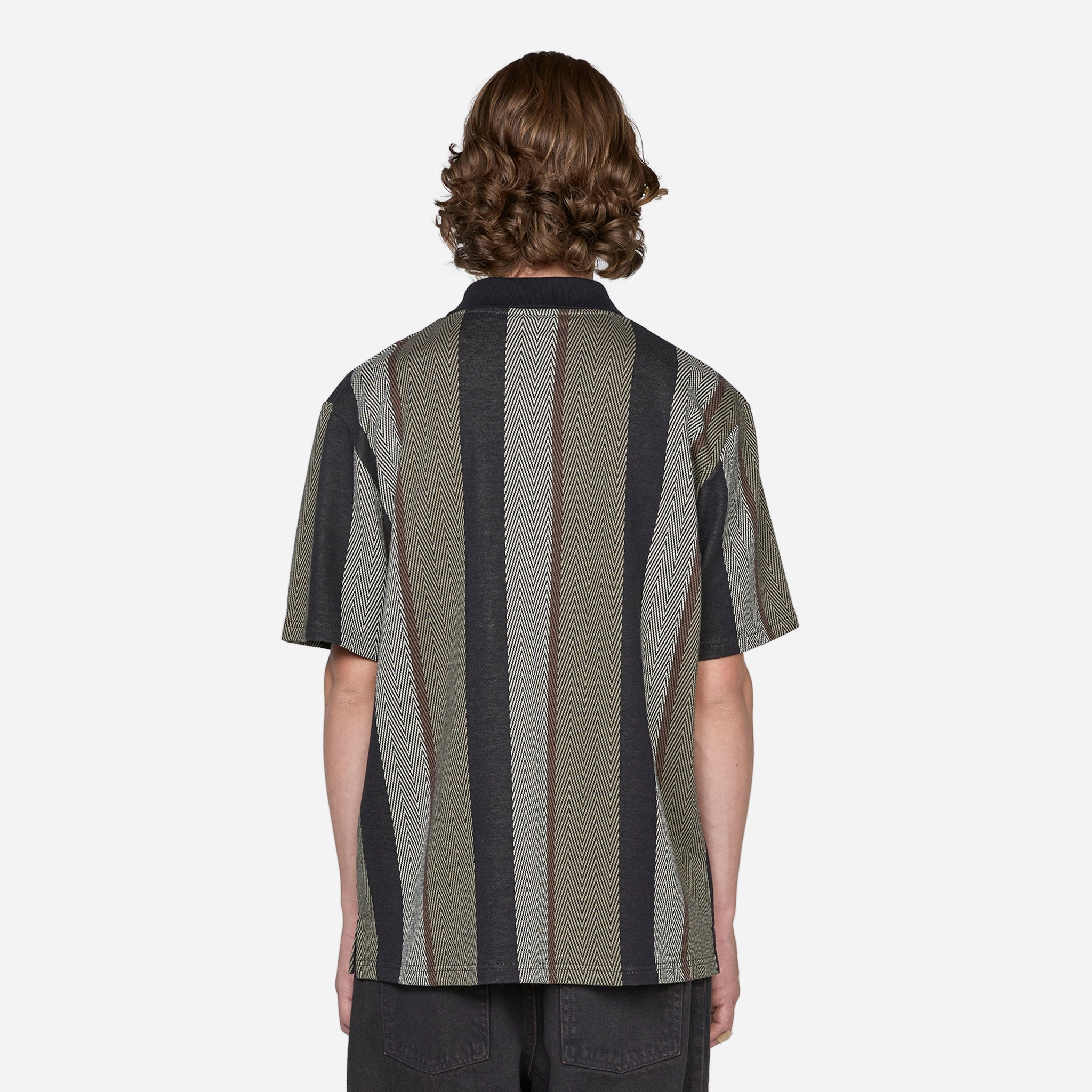 Jacques Polo Shirt Herringbone Khaki Green