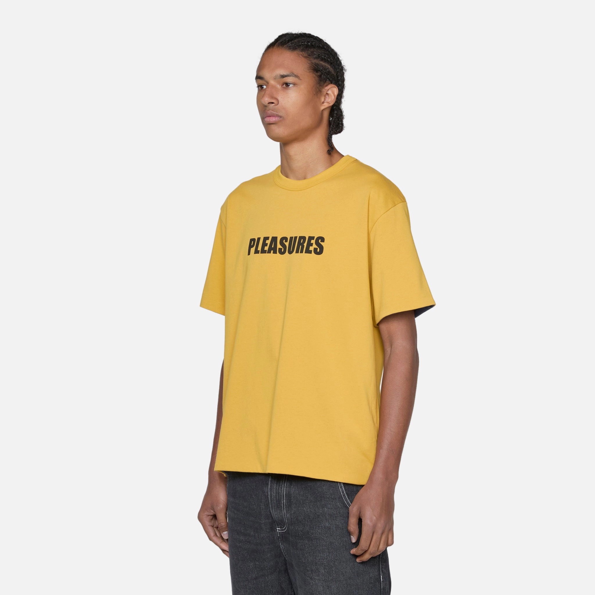 Legal Reversible Heavyweight T-Shirt Yellow | Navy