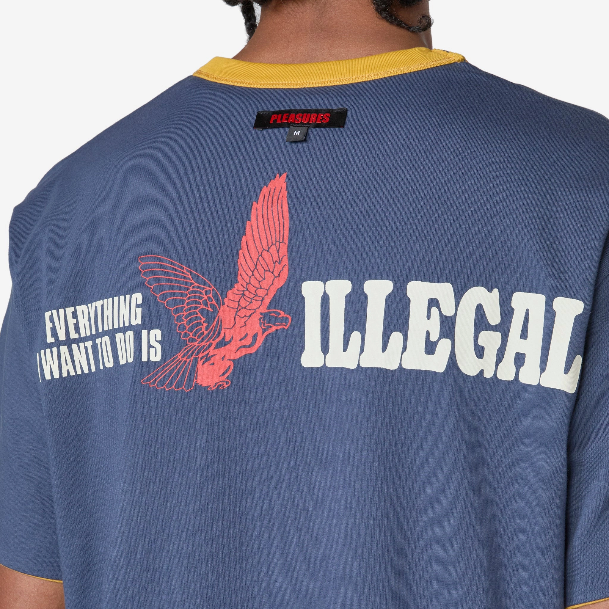 Legal Reversible Heavyweight T-Shirt Yellow | Navy
