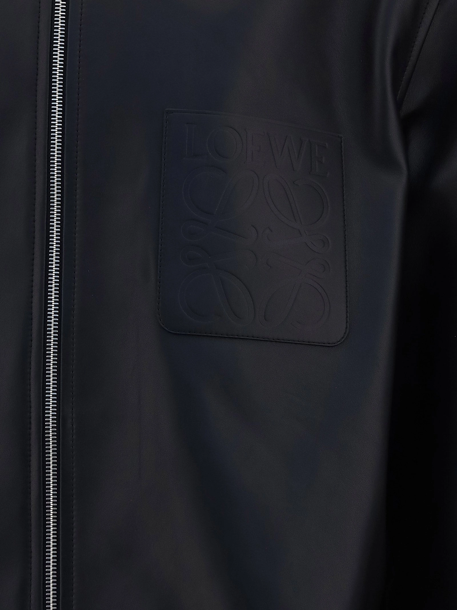 Loewe Logo Embossed Zip Overshirt