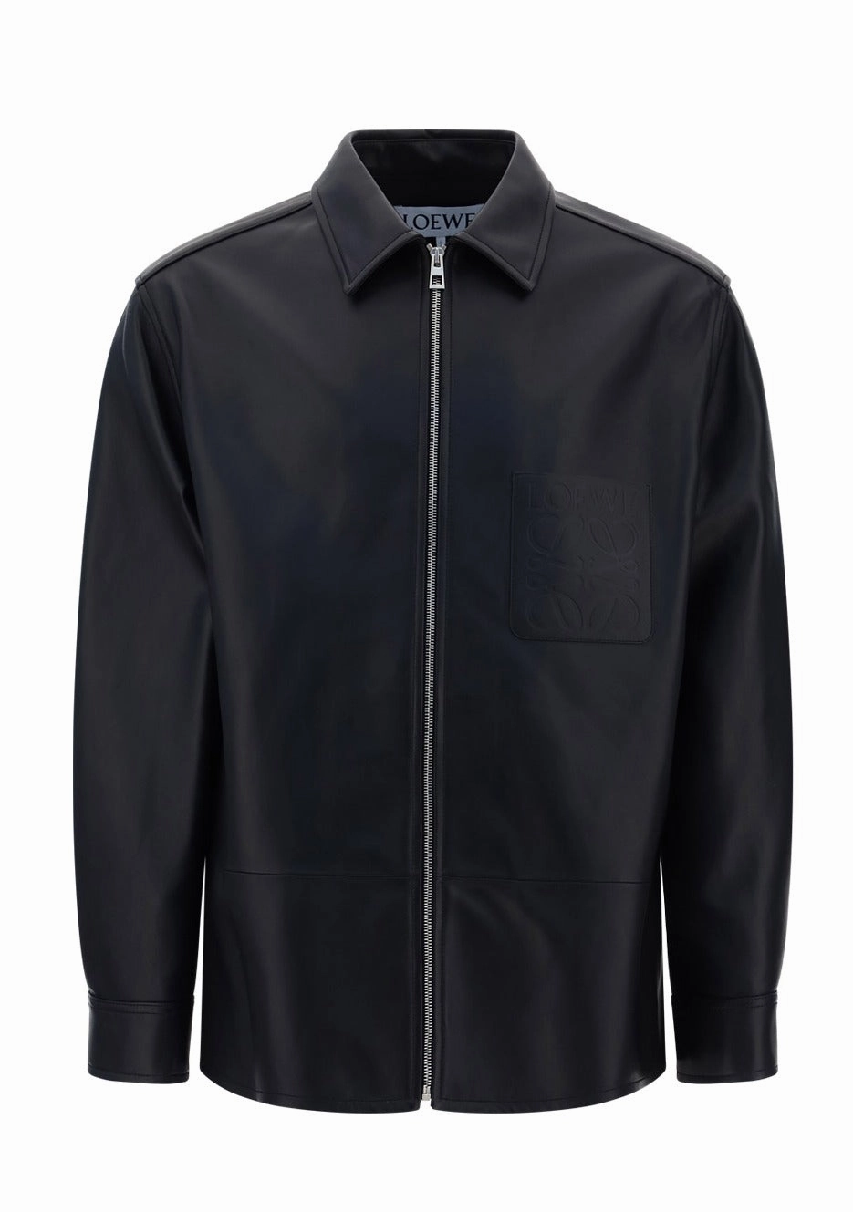 Loewe Logo Embossed Zip Overshirt
