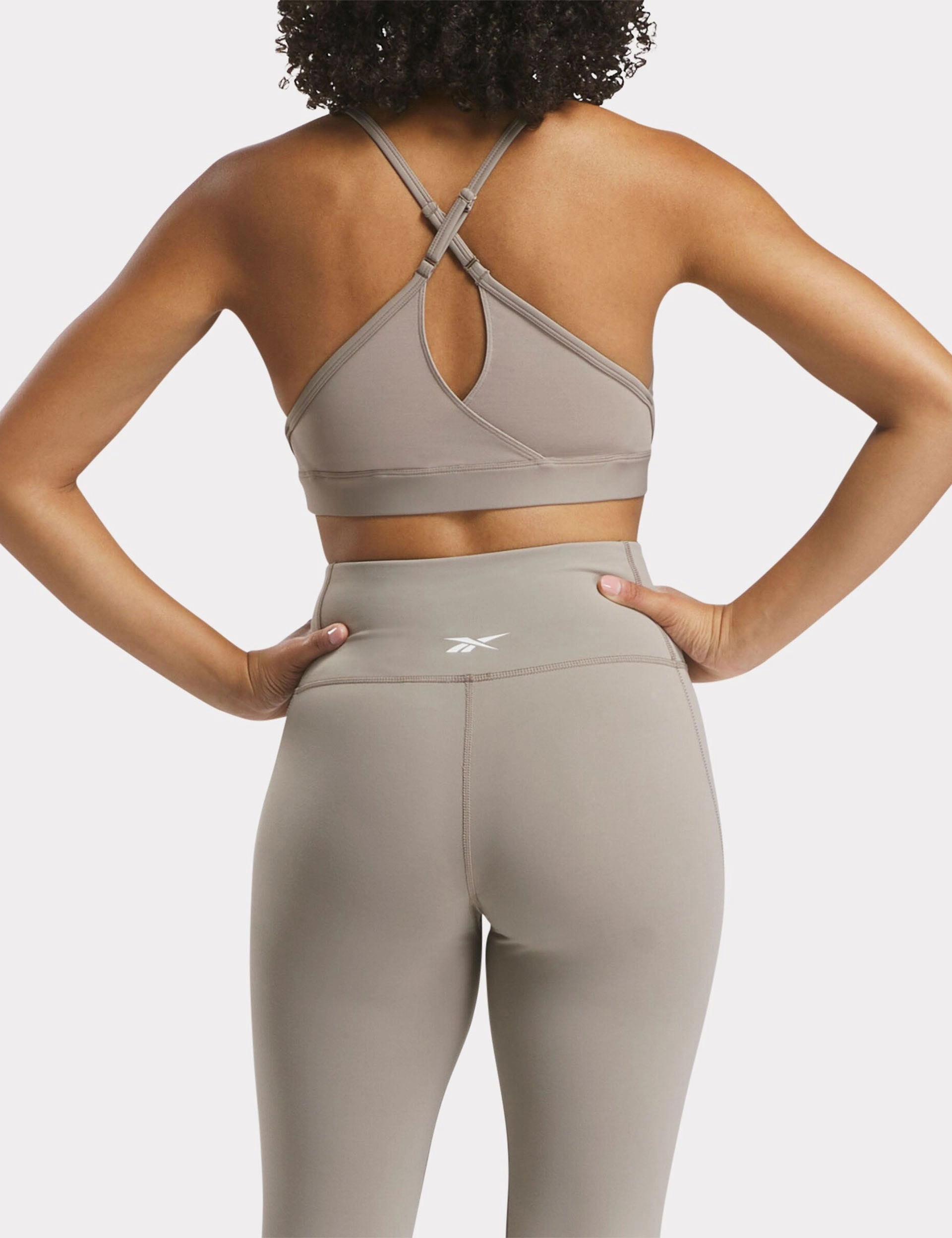 Lux Strappy Sports Bra - Gritty Grey