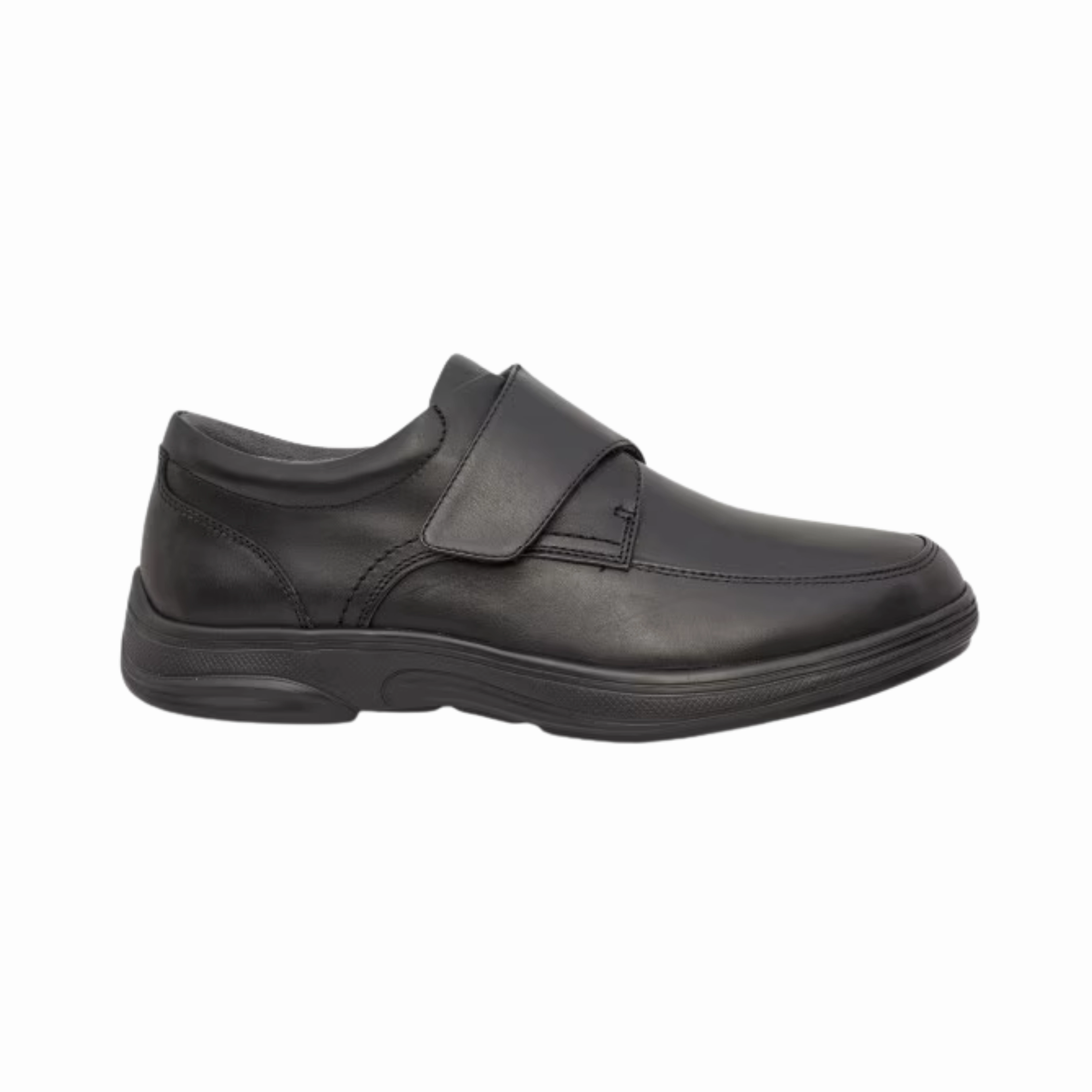 Men's Casual Oxford #28 - Black Velcro (Regular Width)