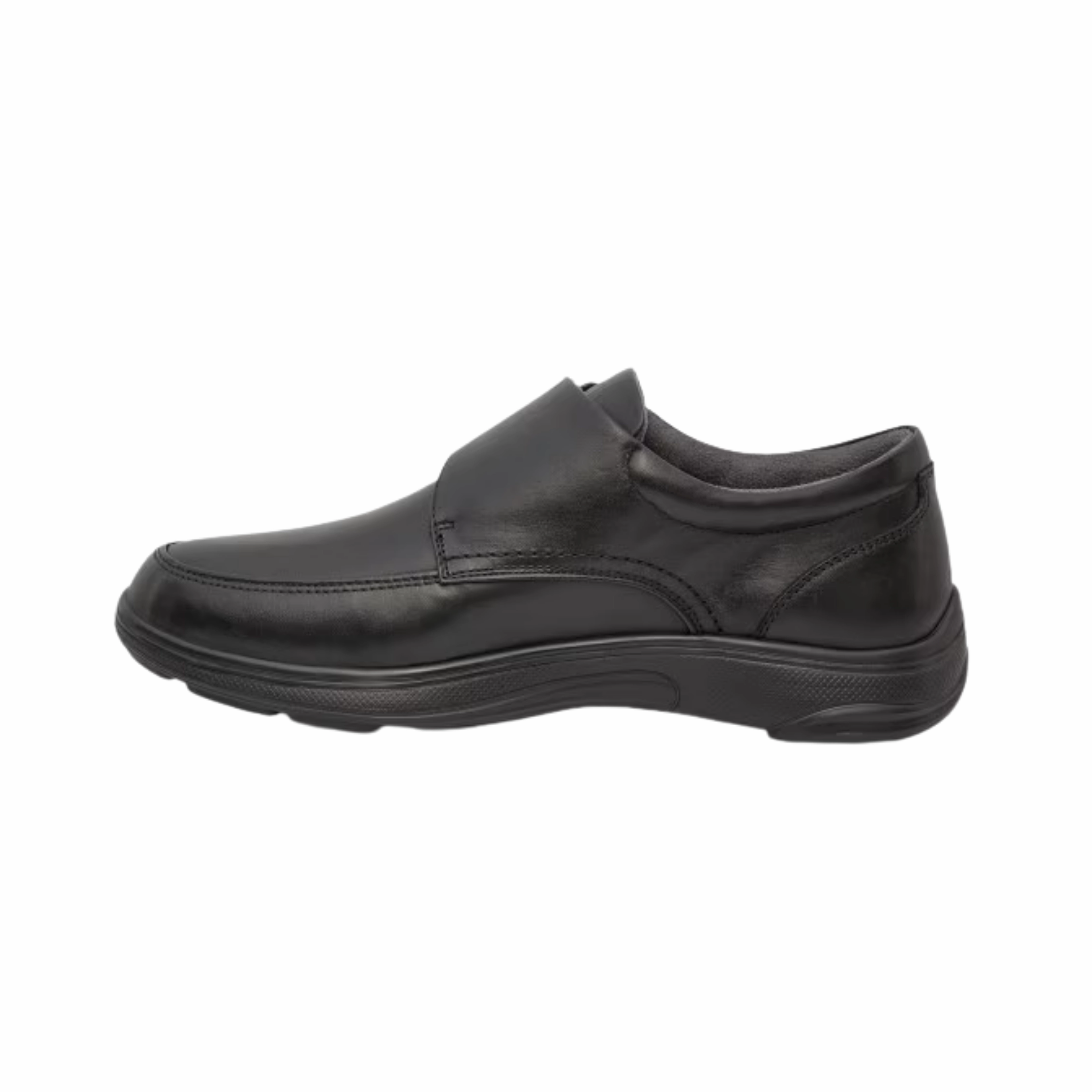 Men's Casual Oxford #28 - Black Velcro (Regular Width)