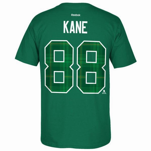 Men's Chicago Blackhawks Patrick Kane St. Patricks's Name & Number T-Shirt