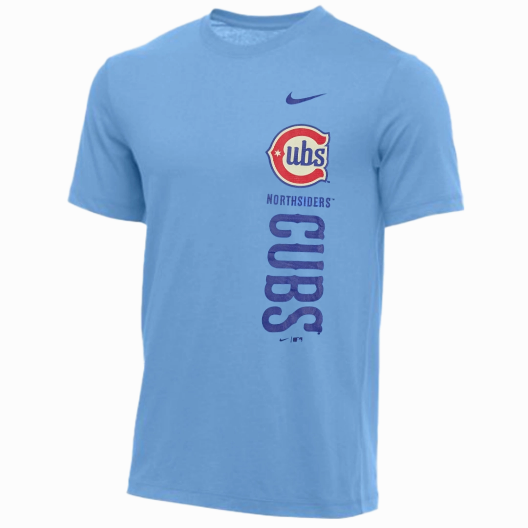 Men's Chicago Cubs Nike Valor Blue Triumphant Charge T-Shirt