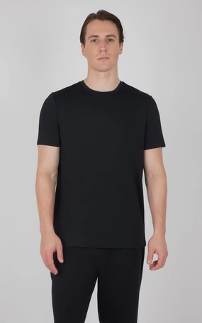 Men's Pique Track Short Sleeve Crew Neck T-Shirt