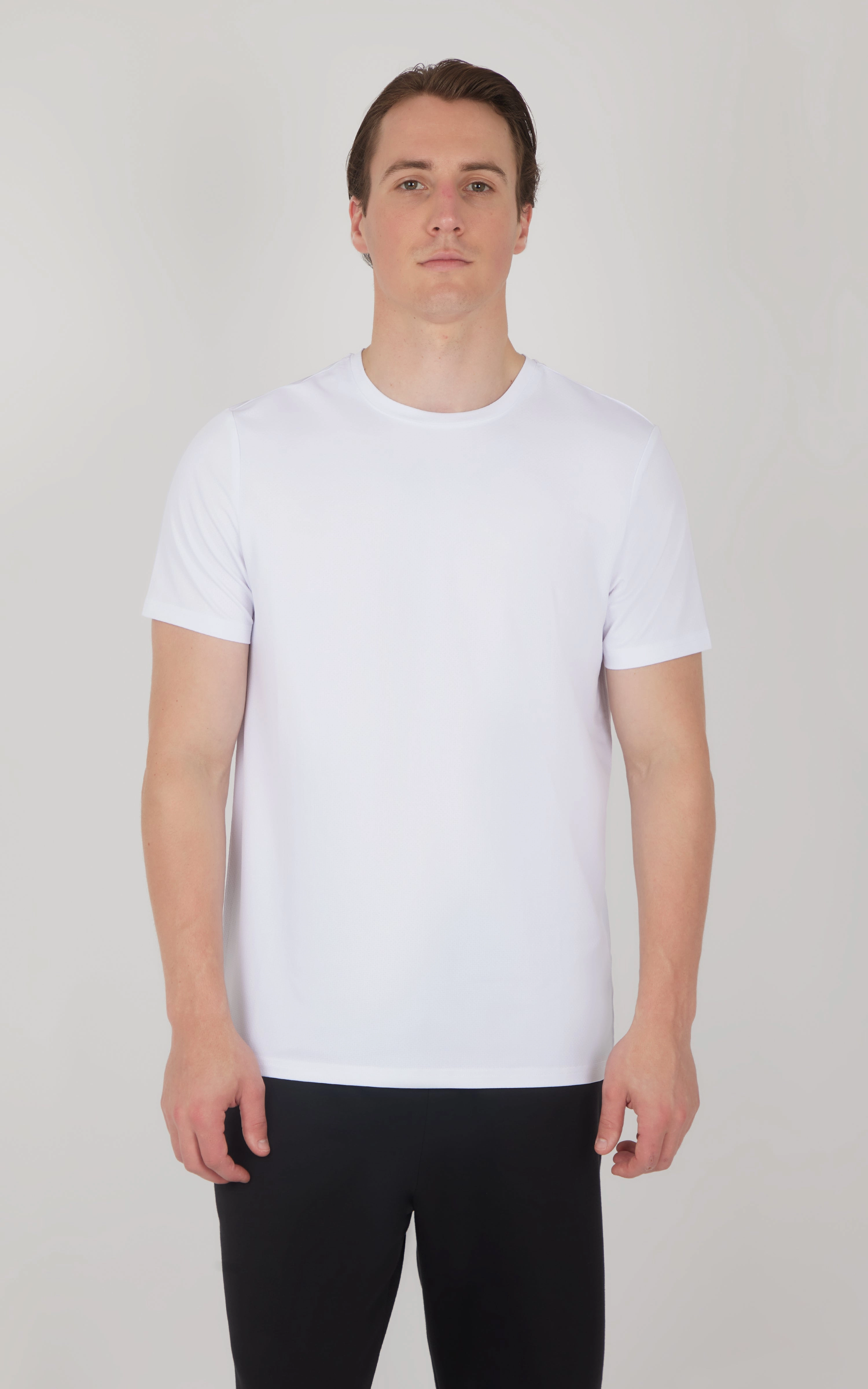 Men's Pique Track Short Sleeve Crew Neck T-Shirt