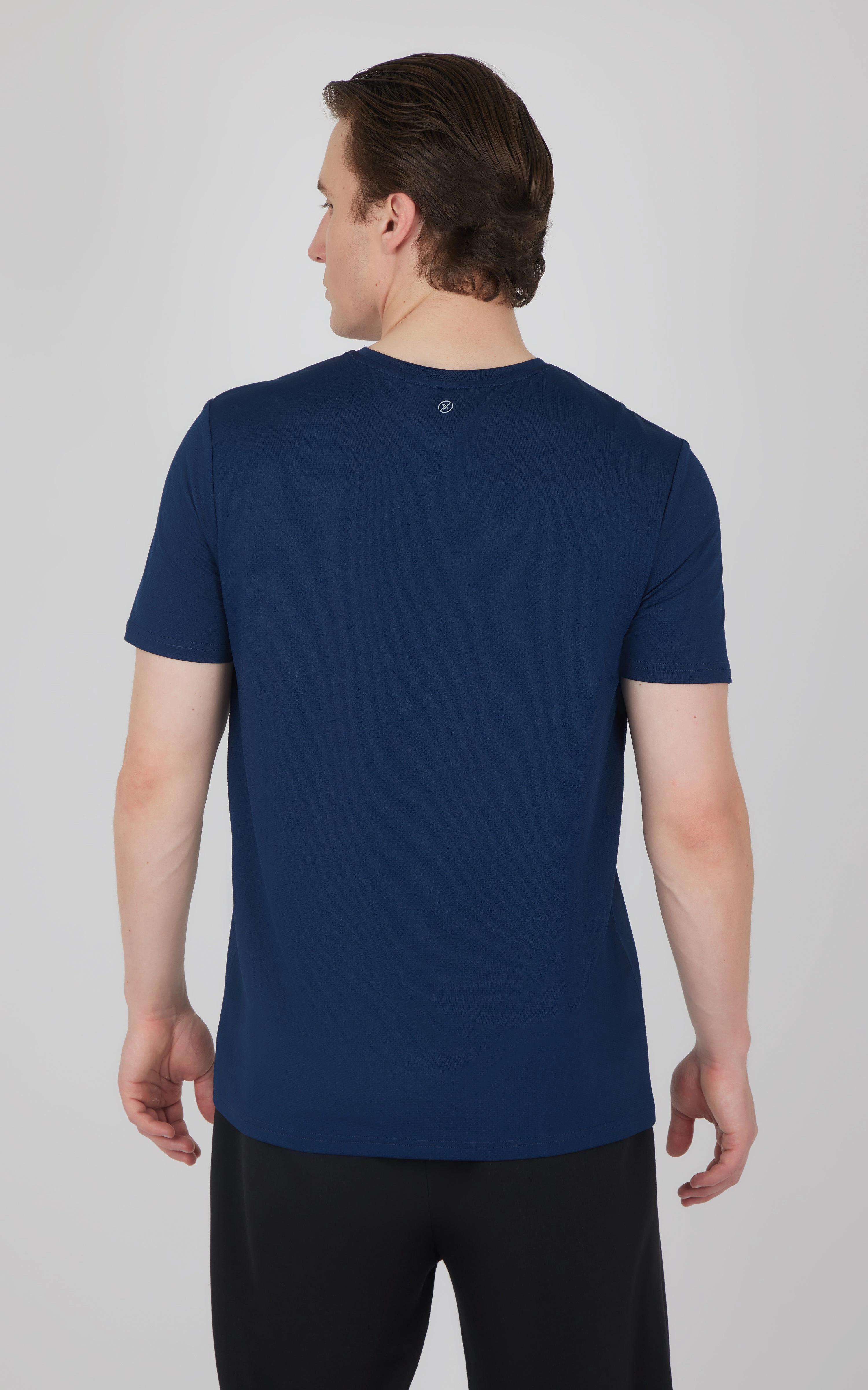 Men's Pique Track Short Sleeve Crew Neck T-Shirt