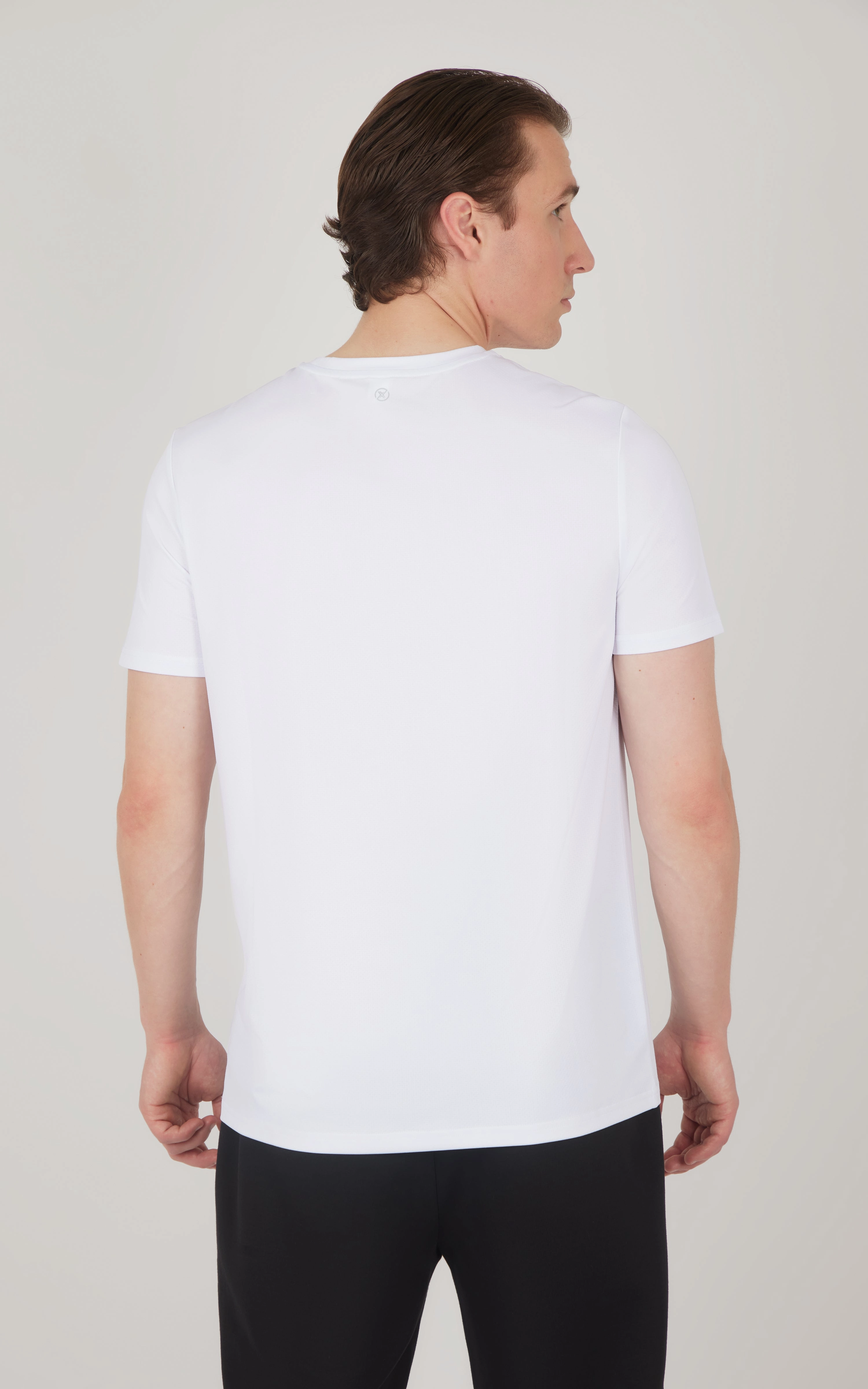 Men's Pique Track Short Sleeve Crew Neck T-Shirt