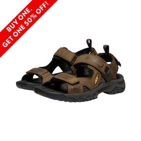 Men's Targhee III Open Toe Sandal - Bison/Mulch (Regular Width)