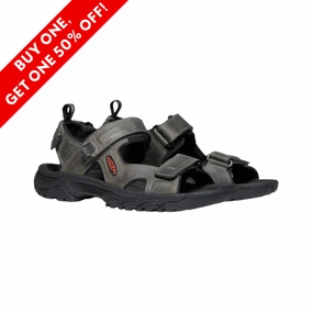 Men's Targhee III Open Toe Sandal - Grey/Black (Regular Width)