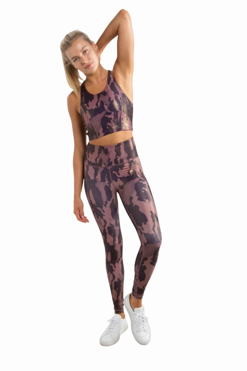 Mono B Metallic Camo Bra Top AT-A0767