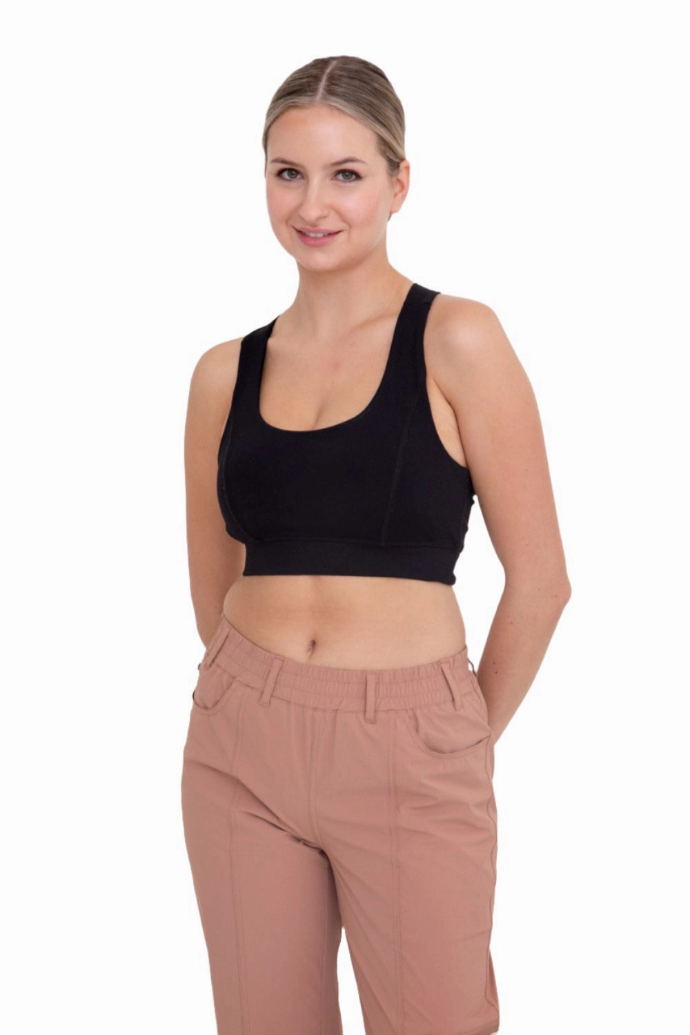 Mono B Overlay Y Back Sport Bra AT3115