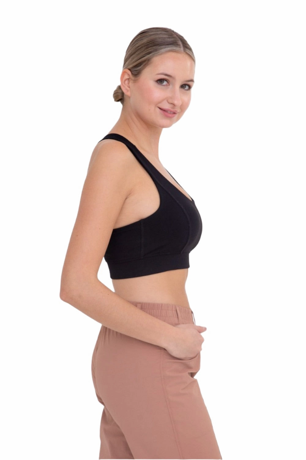 Mono B Overlay Y Back Sport Bra AT3115