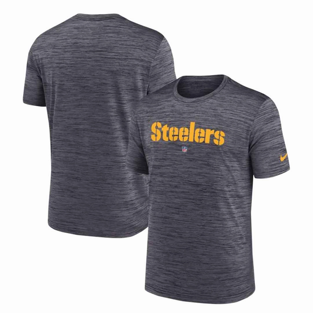 NFL - Men's Pittsburgh Steelers Dri Fit Velocity Sideline Short Sleeve T-Shirt (00O5 00A 7L 0BO)
