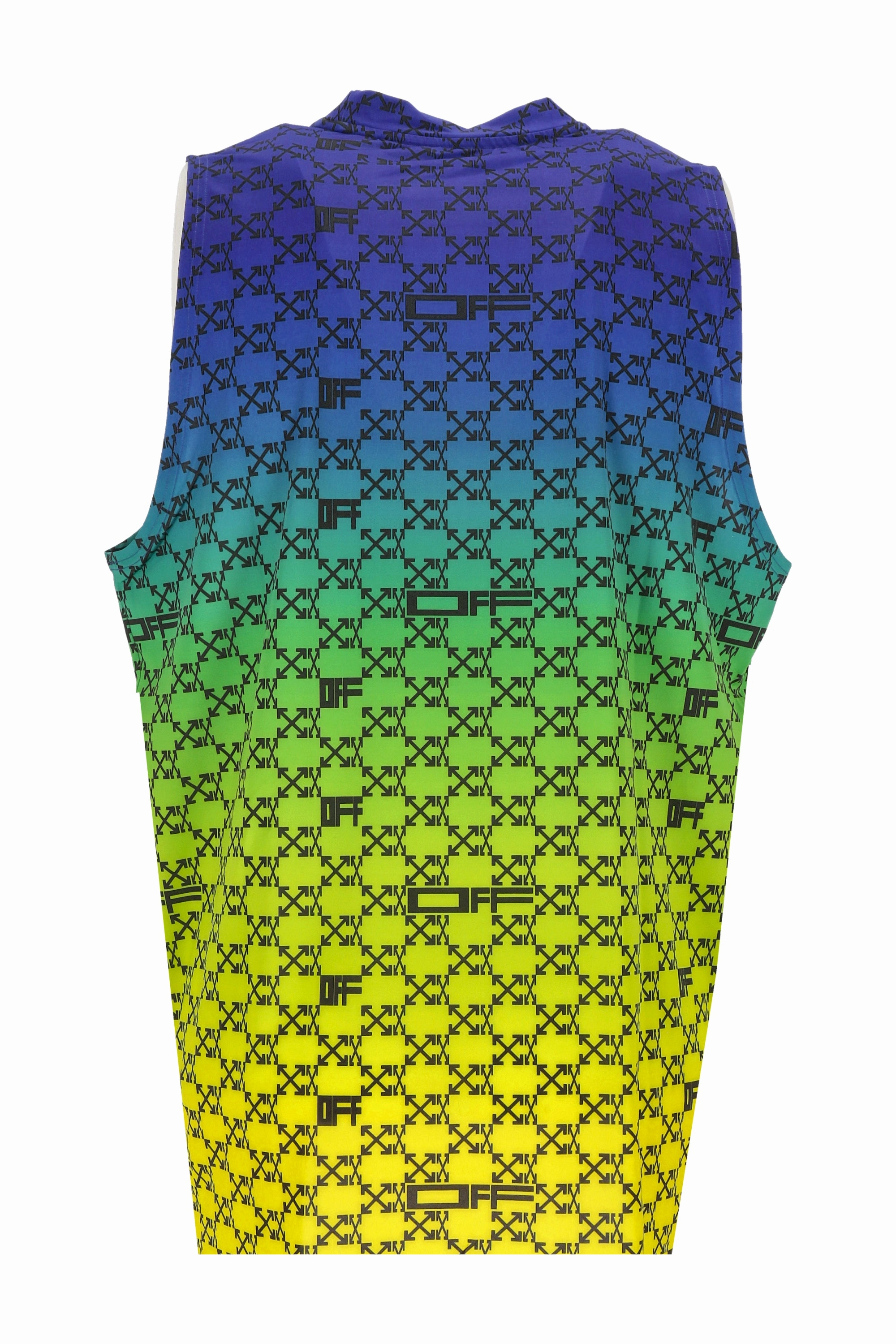 Off-White Iridescent-Effect Sleeveless Tank Top