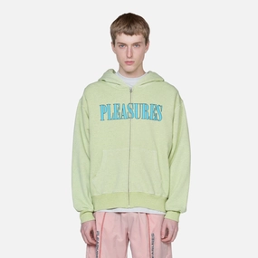 Onyx Zip Up Hoodie Faded Lime