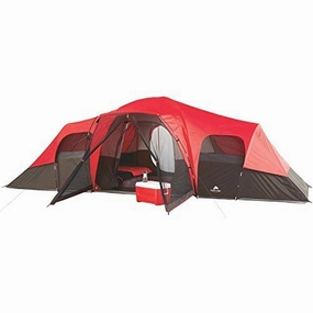 Ozark WT172115 Trail 10-Person Family Tent, Red