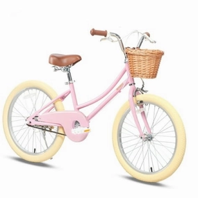 Petimini 20 Inch Kids Bike for 3 4 5Years Old Little Girls Retro