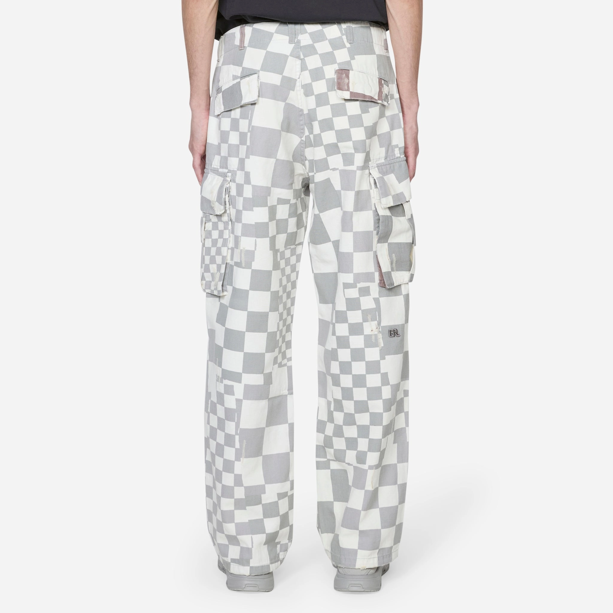 Printed Cargo Pant Checker