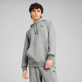PUMA MEN'S ESSENTIALS SMALL LOGO GREY HOODIE