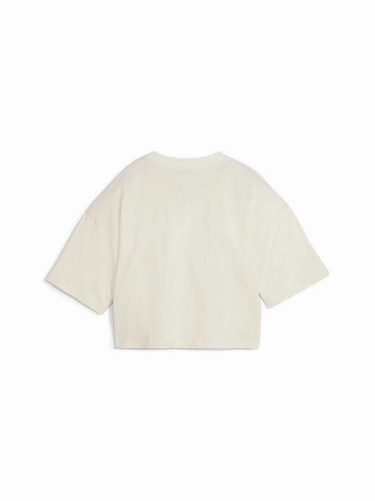 PUMA WOMEN'S  BETTER OVERSIZED WHITE TEE