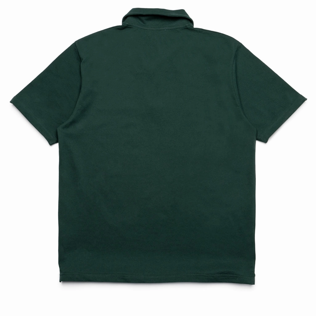 Quiet Golf Society Short Sleeve Polo - Forest