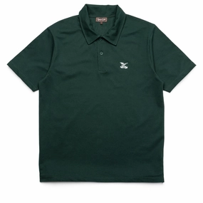 Quiet Golf Society Short Sleeve Polo - Forest