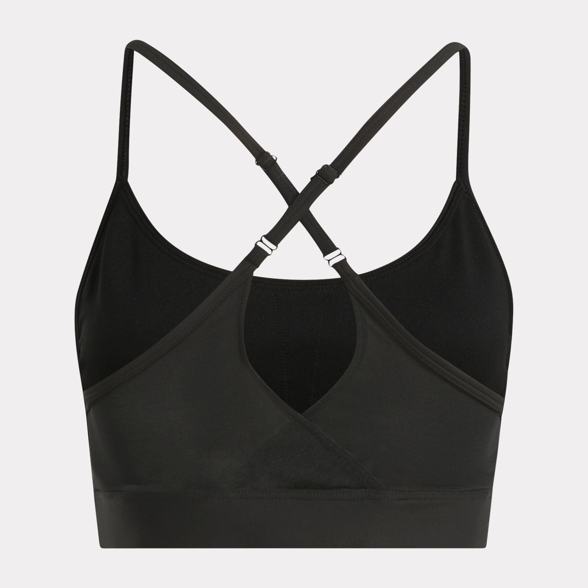 Reebok Lux Strappy Sports Bra Black