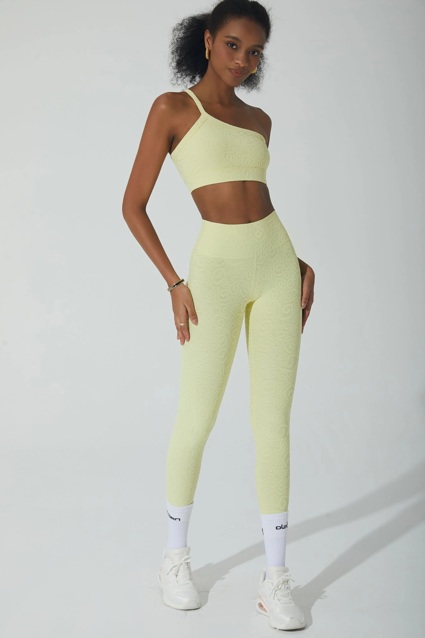 Serein 3D Single Strap Shoulder Bra - Yellow Pearl