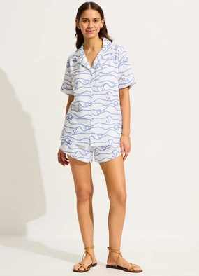 Set Sail Short Sleeve Shirt - White