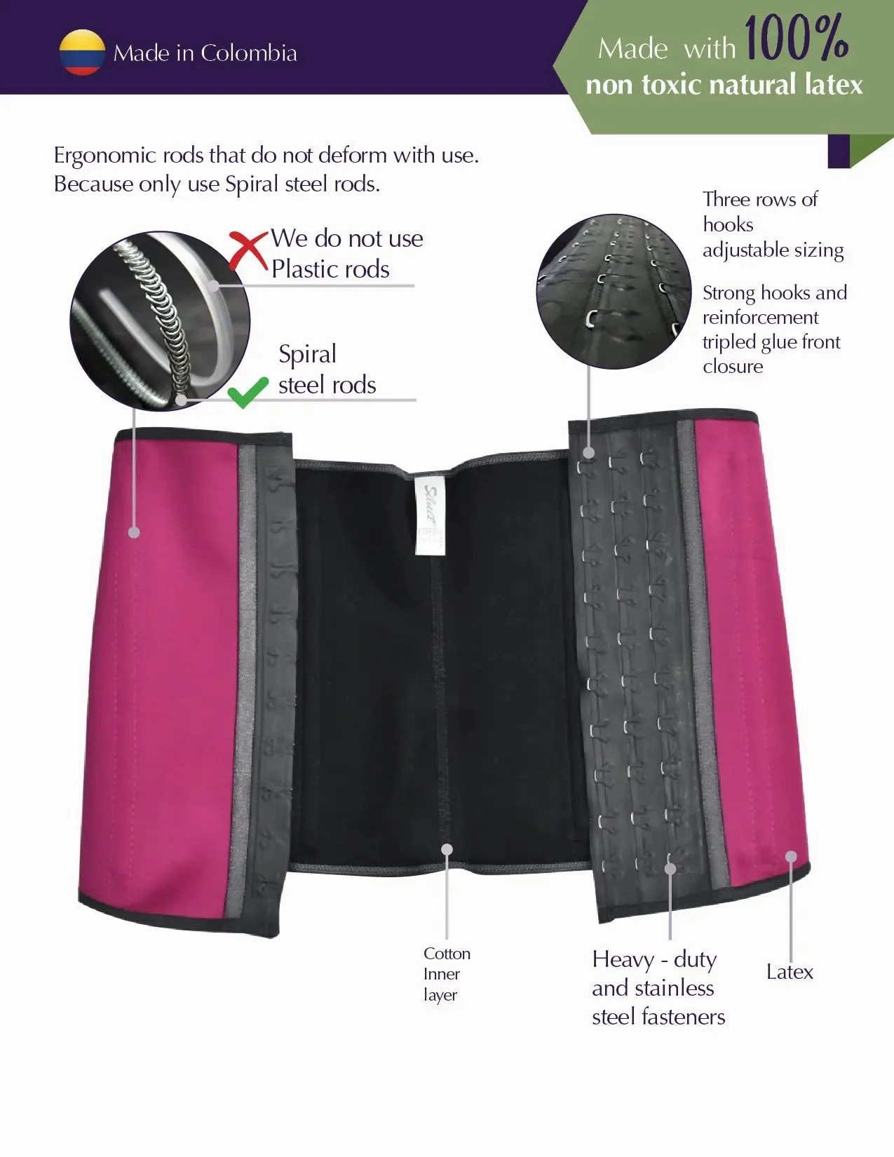 Siluet F30 / F31 / F32 Latex Waist Trainer