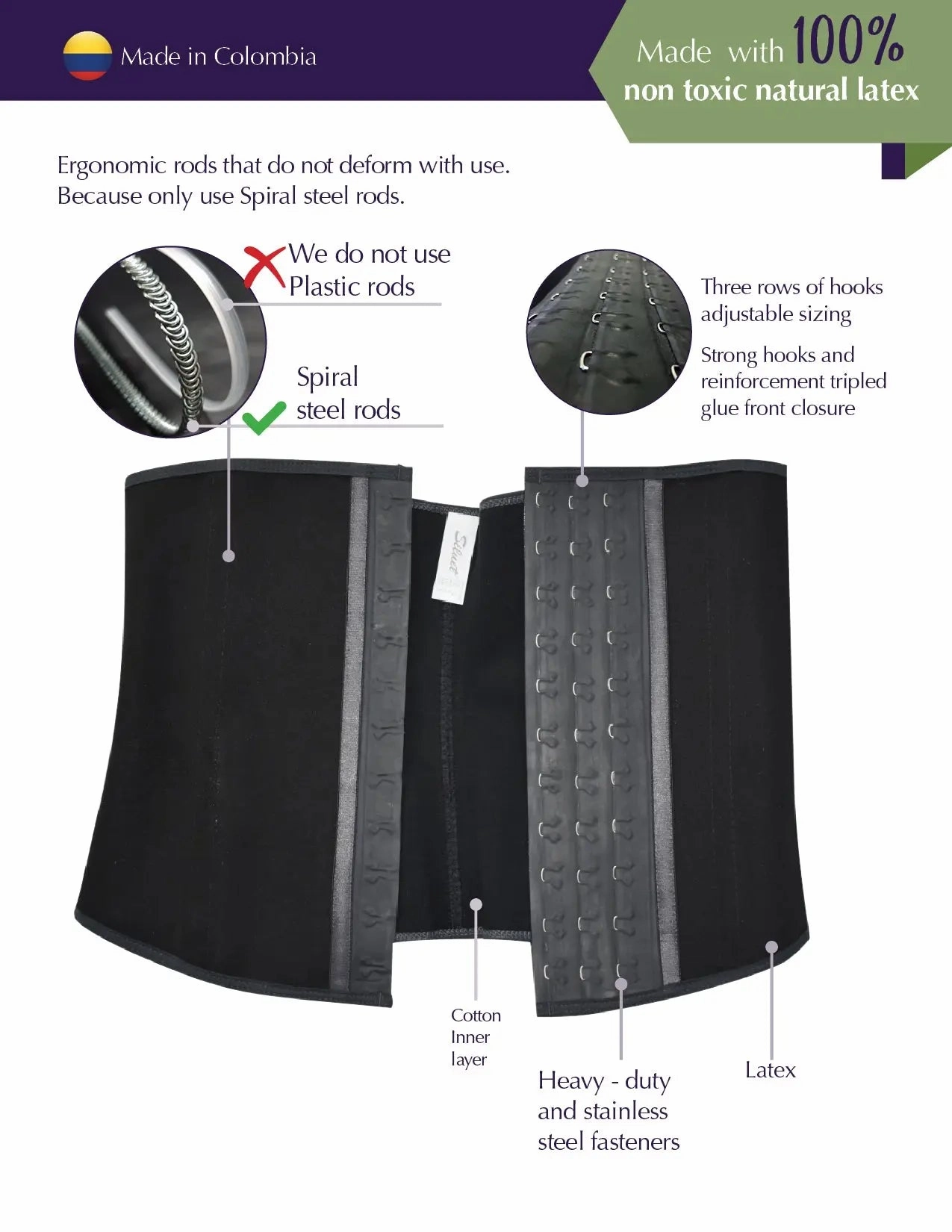 Siluet F30 / F31 / F32 Latex Waist Trainer