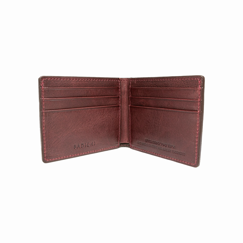 Slim Billfold Wallet Burgundy