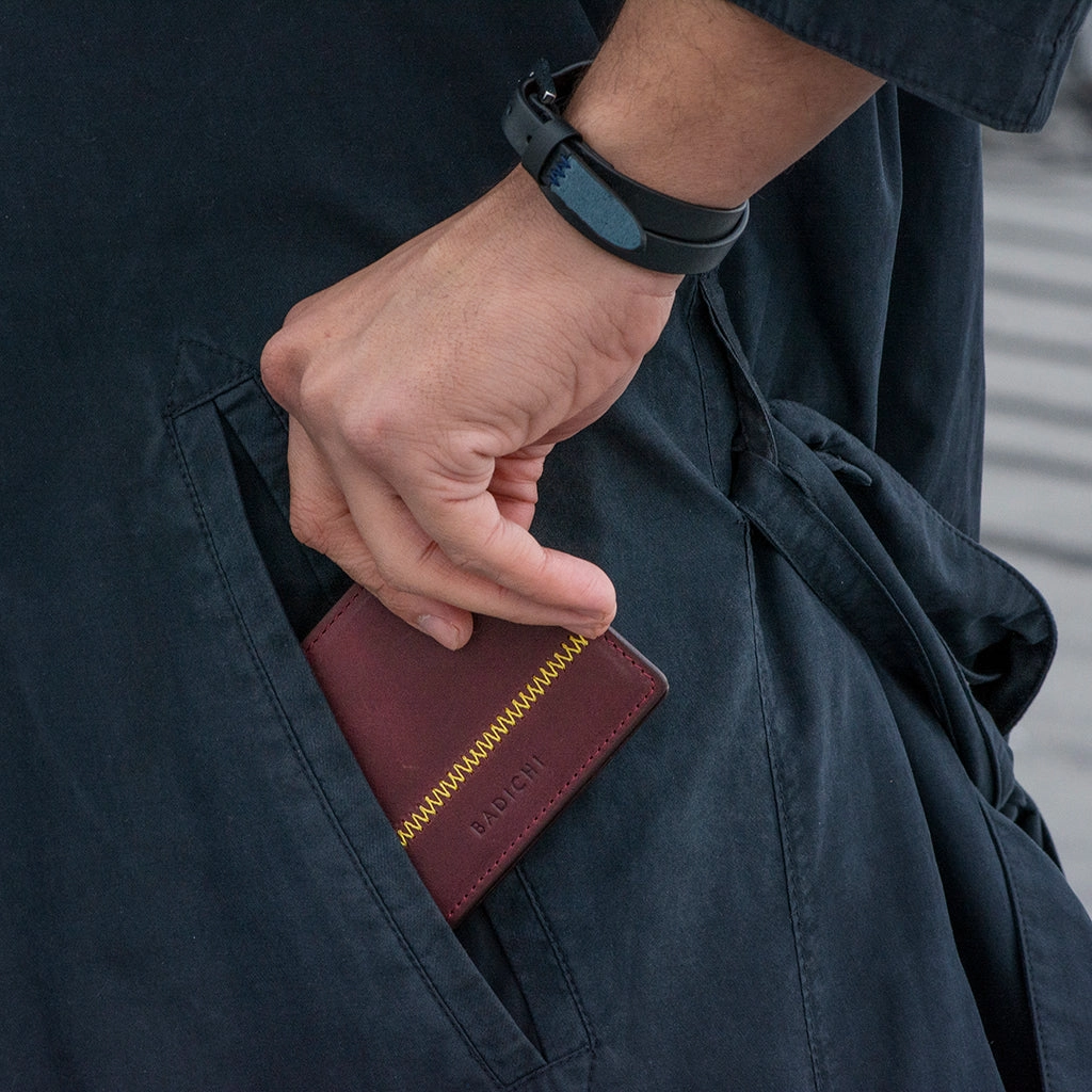 Slim Billfold Wallet Burgundy