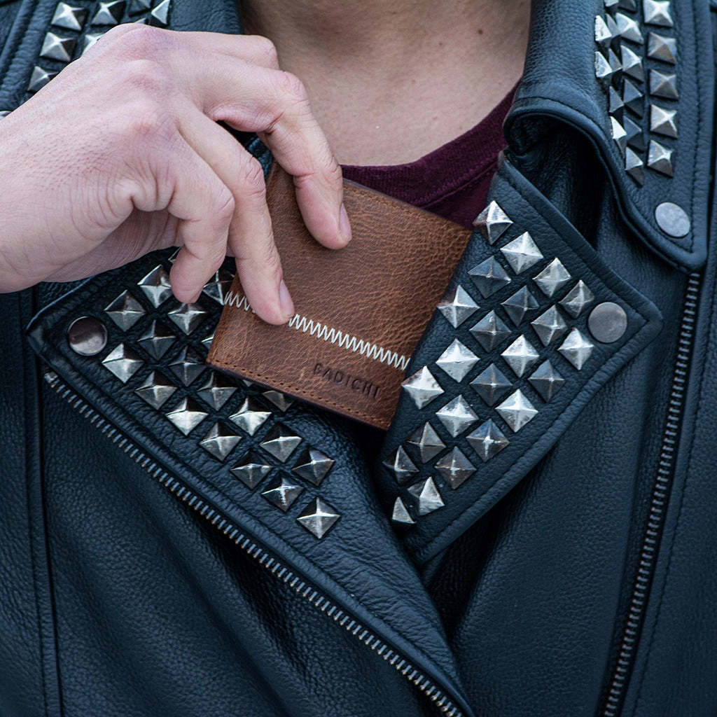 Slim Billfold Wallet Cognac