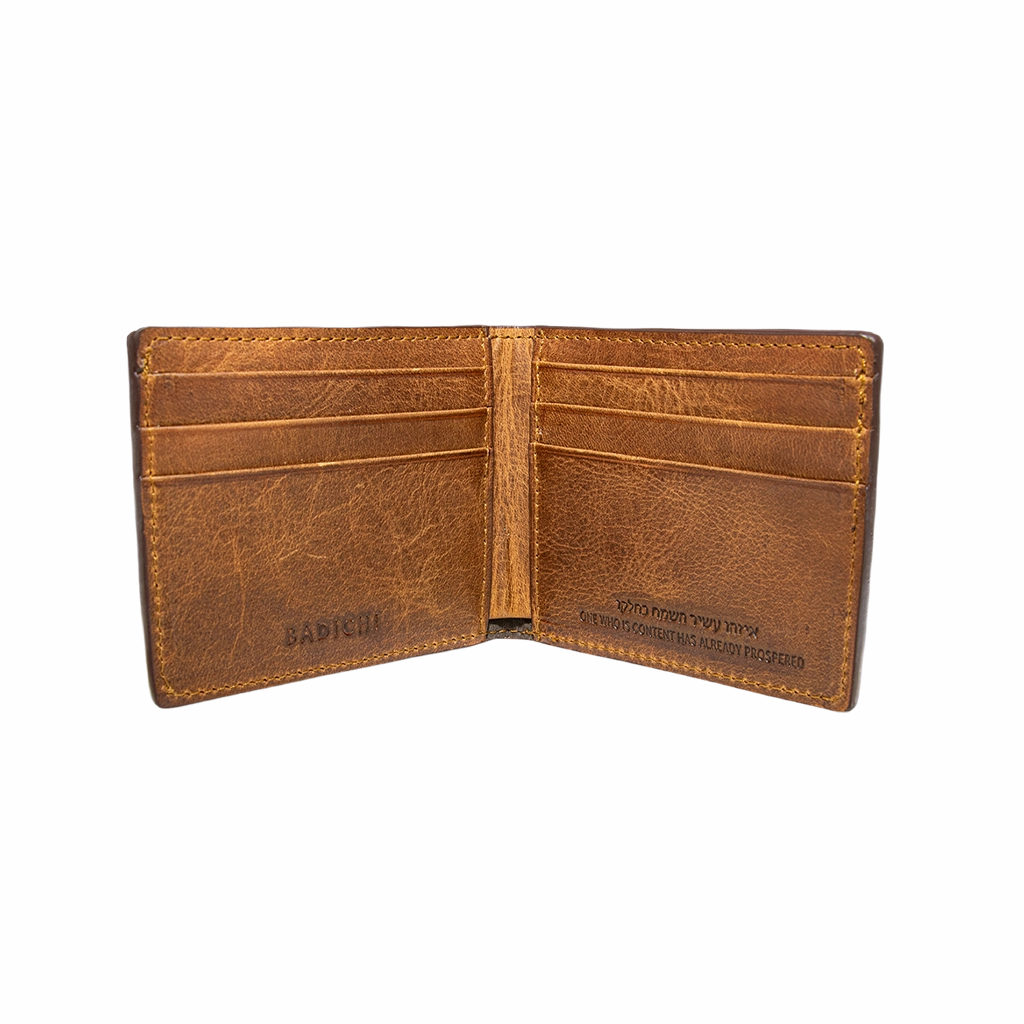 Slim Billfold Wallet Cognac