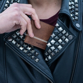 Slim Billfold Wallet Cognac