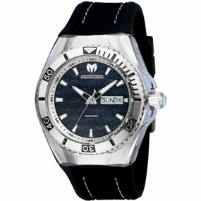Technomarine Men's Watch - Cruise Monogram Quartz Black MOP Dial Strap | TM-115212