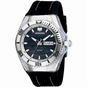 Technomarine Men's Watch - Cruise Monogram Quartz Black MOP Dial Strap | TM-115212