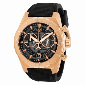 Technomarine Men's Watch - Reef Shark Quartz Chronograph Black Dial Strap | TM-519011
