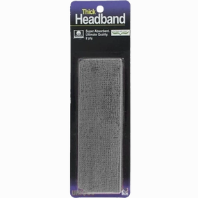 Thick 2-Ply Headband - Gray